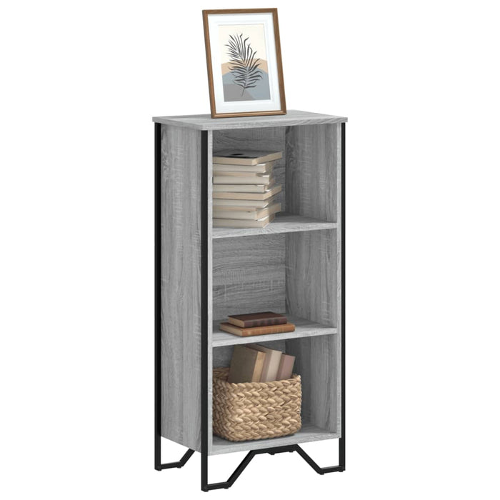 vidaXL Bookcase Grey Sonoma 50x31x106 cm Engineered Wood