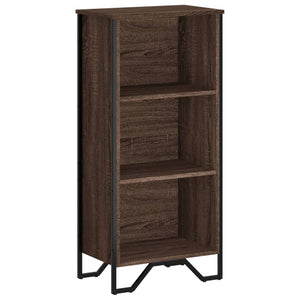 vidaXL Bookcase Brown Oak 50x31x106 cm Engineered Wood