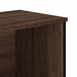 vidaXL Bookcase Brown Oak 50x31x106 cm Engineered Wood