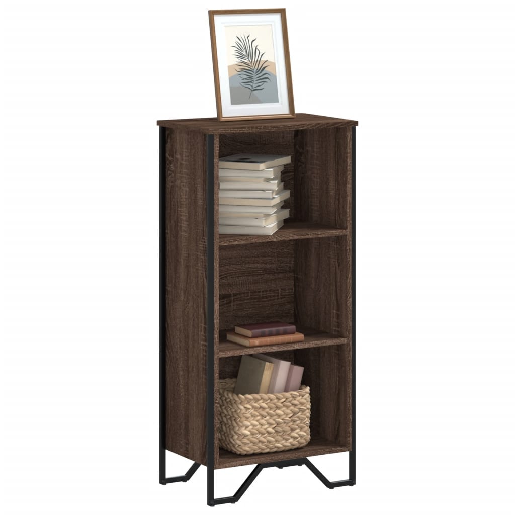 vidaXL Bookcase Brown Oak 50x31x106 cm Engineered Wood