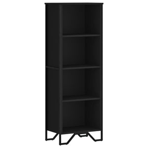 vidaXL Bookcase Black 50x31x137.5 cm Engineered Wood