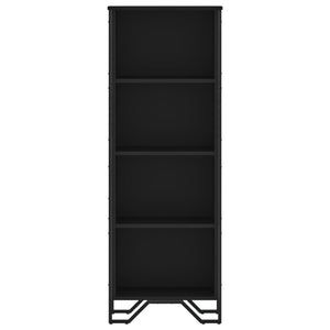 vidaXL Bookcase Black 50x31x137.5 cm Engineered Wood