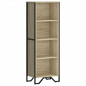 vidaXL Bookcase Sonoma Oak 50x31x137.5 cm Engineered Wood