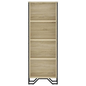 vidaXL Bookcase Sonoma Oak 50x31x137.5 cm Engineered Wood