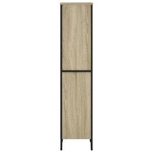 vidaXL Bookcase Sonoma Oak 50x31x137.5 cm Engineered Wood