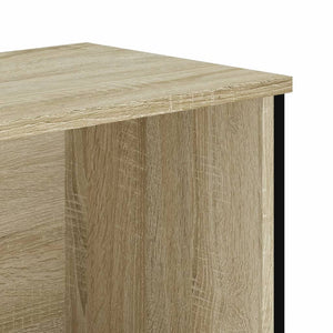 vidaXL Bookcase Sonoma Oak 50x31x137.5 cm Engineered Wood