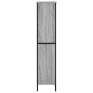 vidaXL Bookcase Grey Sonoma 50x31x137.5 cm Engineered Wood