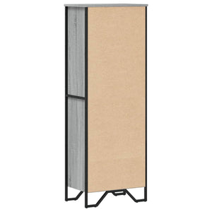 vidaXL Bookcase Grey Sonoma 50x31x137.5 cm Engineered Wood