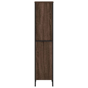 vidaXL Bookcase Brown Oak 50x31x137.5 cm Engineered Wood