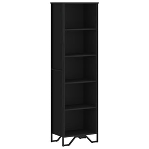 vidaXL Bookcase Black 50x31x169 cm Engineered Wood