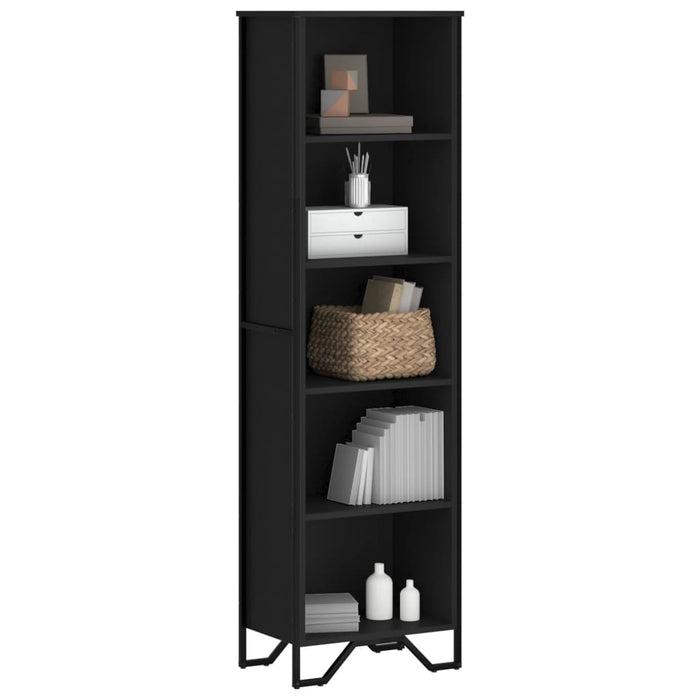 vidaXL Bookcase Black 50x31x169 cm Engineered Wood