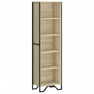 vidaXL Bookcase Sonoma Oak 50x31x169 cm Engineered Wood