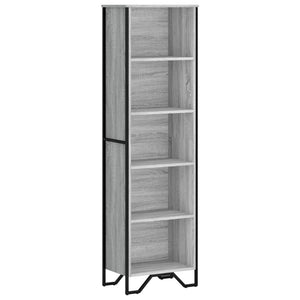 vidaXL Bookcase Grey Sonoma 50x31x169 cm Engineered Wood