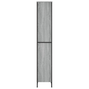 vidaXL Bookcase Grey Sonoma 50x31x169 cm Engineered Wood