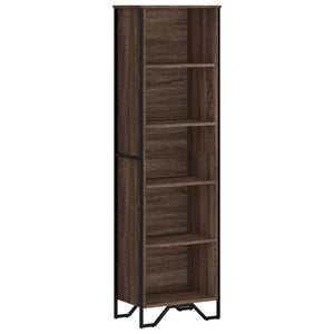 vidaXL Bookcase Brown Oak 50x31x169 cm Engineered Wood