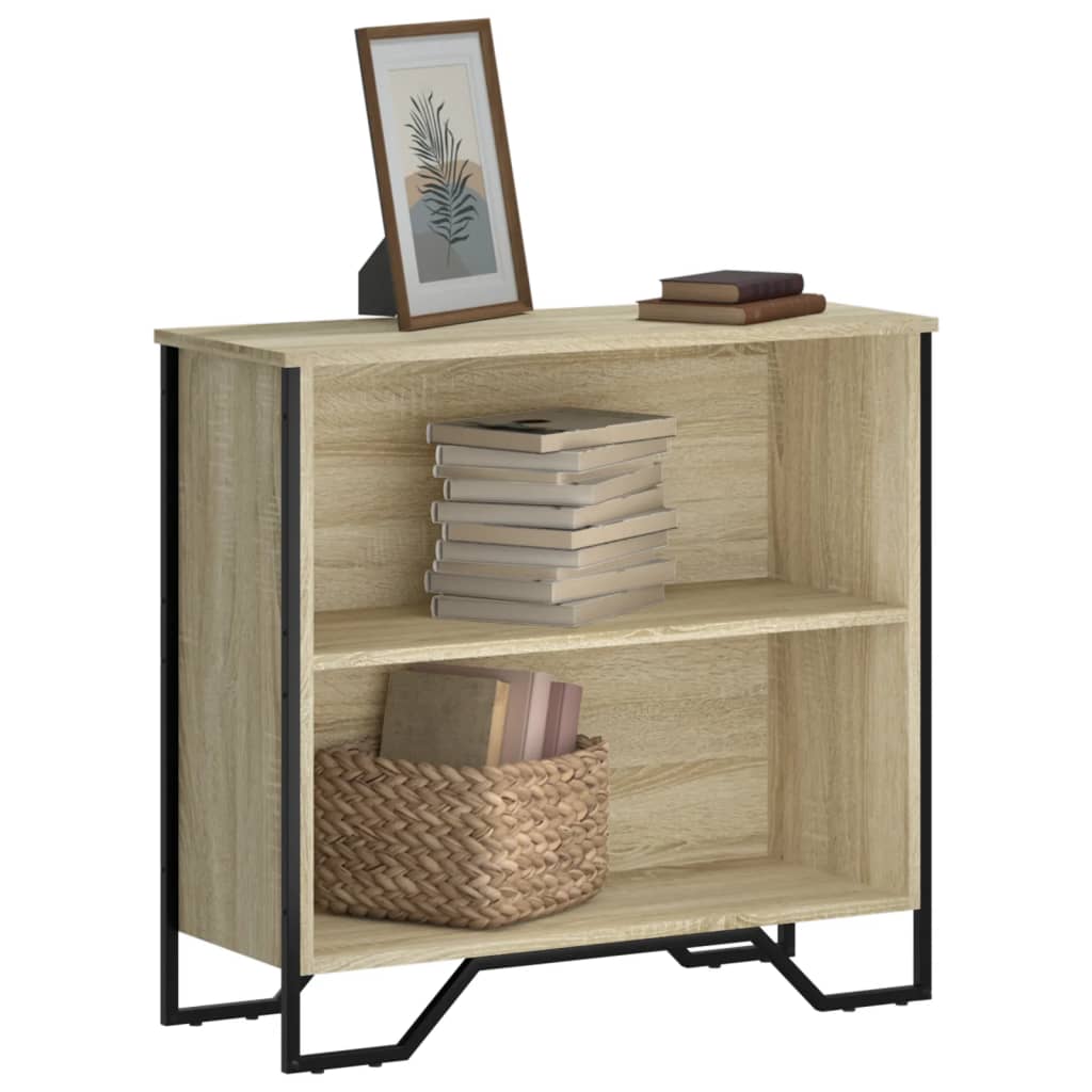 vidaXL Bookcase Sonoma Oak 80x31x74.5 cm Engineered Wood