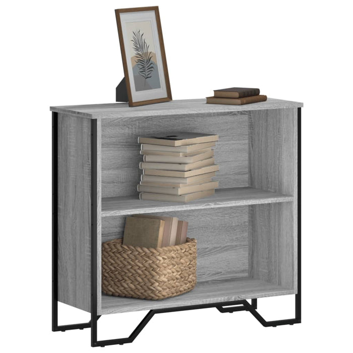 vidaXL Bookcase Grey Sonoma 80x31x74.5 cm Engineered Wood