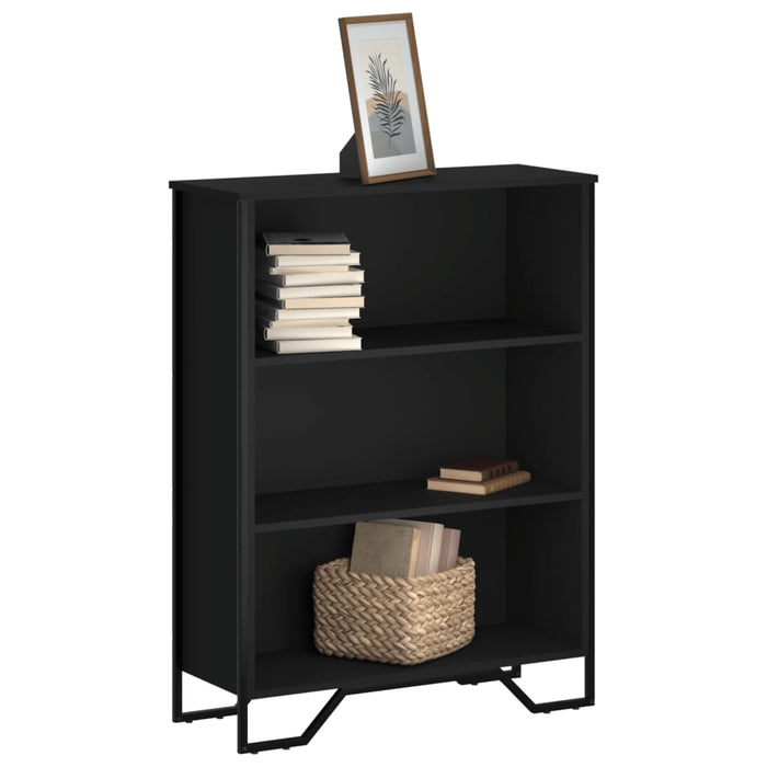 vidaXL Bookcase Black 80x31x106 cm Engineered Wood