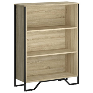 vidaXL Bookcase Sonoma Oak 80x31x106 cm Engineered Wood