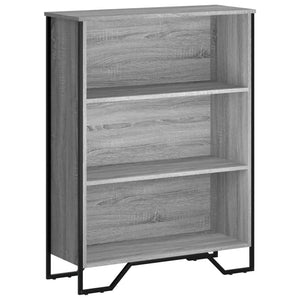 vidaXL Bookcase Grey Sonoma 80x31x106 cm Engineered Wood