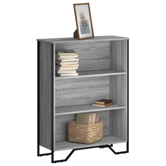 vidaXL Bookcase Grey Sonoma 80x31x106 cm Engineered Wood