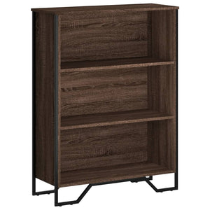 vidaXL Bookcase Brown Oak 80x31x106 cm Engineered Wood