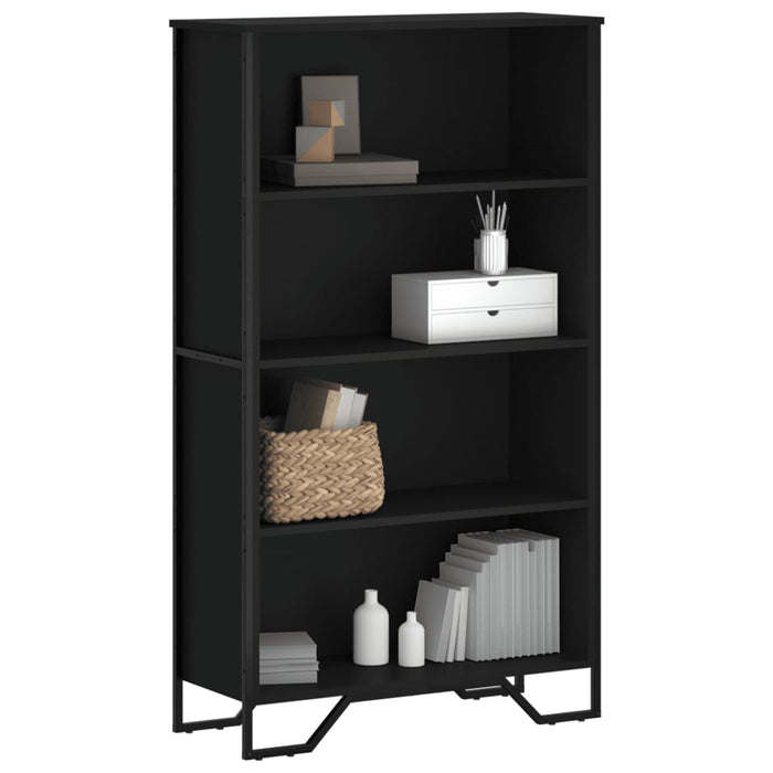 vidaXL Bookcase Black 80x31x137.5 cm Engineered Wood