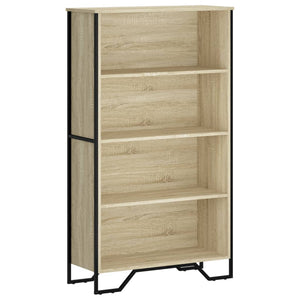 vidaXL Bookcase Sonoma Oak 80x31x137.5 cm Engineered Wood