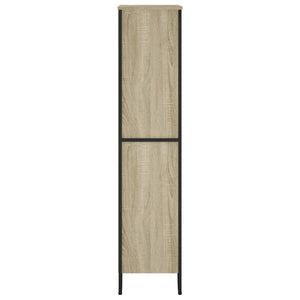 vidaXL Bookcase Sonoma Oak 80x31x137.5 cm Engineered Wood