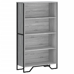 vidaXL Bookcase Grey Sonoma 80x31x137.5 cm Engineered Wood