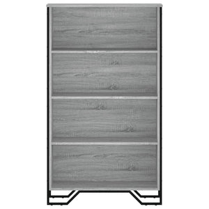 vidaXL Bookcase Grey Sonoma 80x31x137.5 cm Engineered Wood