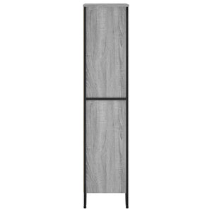 vidaXL Bookcase Grey Sonoma 80x31x137.5 cm Engineered Wood