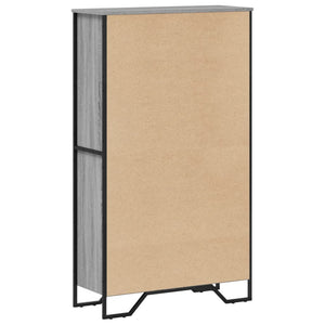 vidaXL Bookcase Grey Sonoma 80x31x137.5 cm Engineered Wood