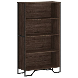 vidaXL Bookcase Brown Oak 80x31x137.5 cm Engineered Wood