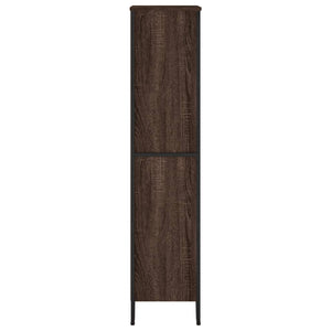 vidaXL Bookcase Brown Oak 80x31x137.5 cm Engineered Wood