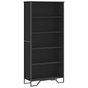 vidaXL Book Cabinet Black 80x31x169 cm Engineered wood