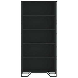 vidaXL Book Cabinet Black 80x31x169 cm Engineered wood