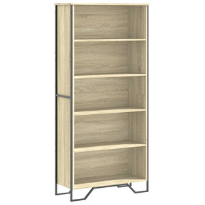 vidaXL Book Cabinet Sonoma Oak 80x31x169 cm Engineered wood