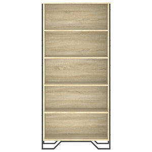 vidaXL Book Cabinet Sonoma Oak 80x31x169 cm Engineered wood