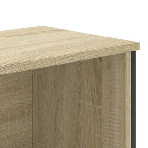 vidaXL Book Cabinet Sonoma Oak 80x31x169 cm Engineered wood