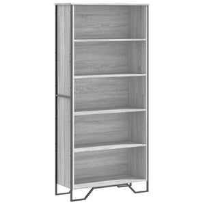 vidaXL Book Cabinet Grey Sonoma 80x31x169 cm Engineered wood