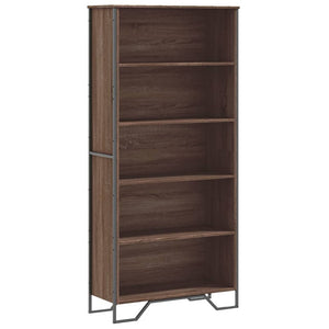 vidaXL Book Cabinet Brown Oak 80x31x169 cm Engineered wood