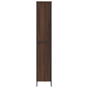 vidaXL Book Cabinet Brown Oak 80x31x169 cm Engineered wood