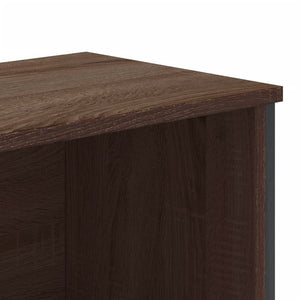 vidaXL Book Cabinet Brown Oak 80x31x169 cm Engineered wood