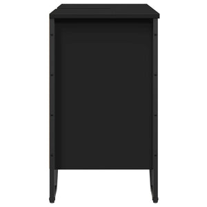 vidaXL Bathroom Sink Cabinet Black 60x35x60 cm Engineered Wood