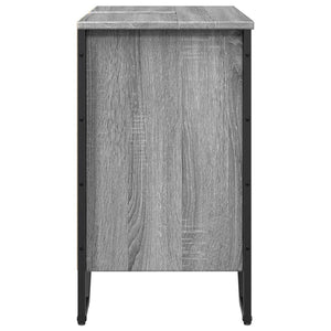 vidaXL Bathroom Sink Cabinet Grey Sonoma 60x35x60 cm Engineered Wood