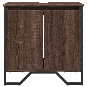 vidaXL Bathroom Sink Cabinet Brown Oak 60x35x60 cm Engineered Wood