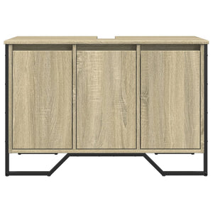 vidaXL Bathroom Sink Cabinet Sonoma Oak 91x35x60 cm Engineered Wood