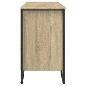 vidaXL Bathroom Sink Cabinet Sonoma Oak 91x35x60 cm Engineered Wood