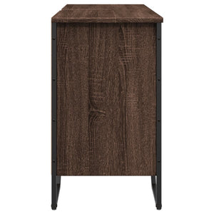 vidaXL Bathroom Sink Cabinet Brown Oak 91x35x60 cm Engineered Wood